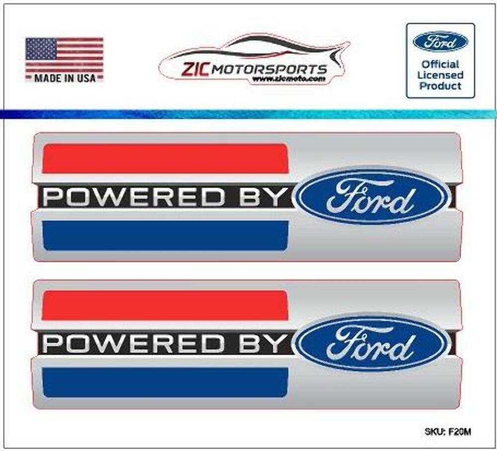 Powered By Ford vinyl decals in/out door with Air Release NOT OE Replacements