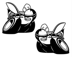 XL Scat Pack Tailgate Bee Car DECAL for Both Sides fits Charger/Challenger1 Pair