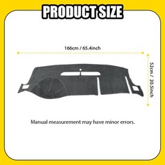 Gray Mat Dash Dashboard Cover for Chevrolet Silverado Tahoe Suburban 07-13 1-5X