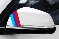(1) 10″ M-Colored Stripe Decal Sticker For BMW Exterior or Interior Decoration