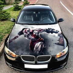 War Car Hood Wrap Decal Vinyl Sticker Full Color Graphic Fit Any Car God 3M