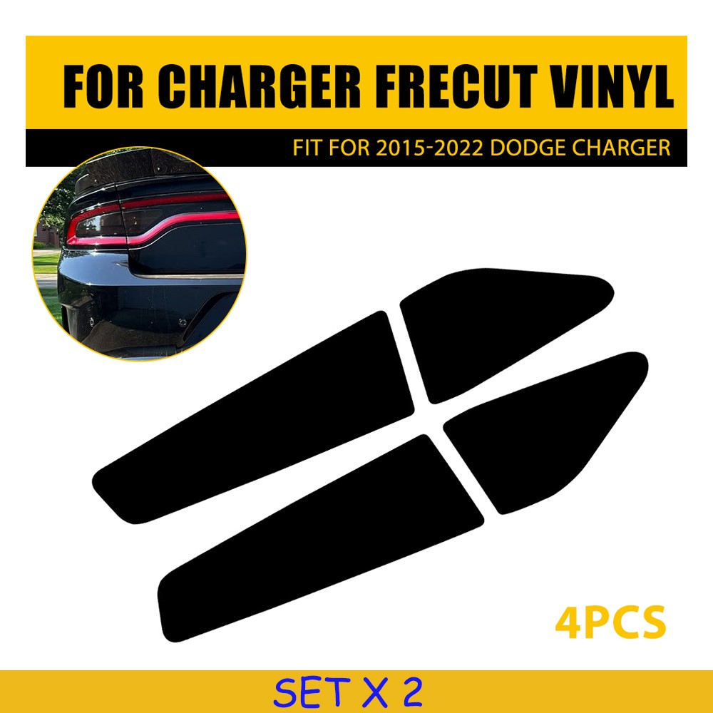 8pcs Tint Vinyl Film for Dodge Charger 2015-2022 Wrap Sheet Tail Light VLT-20%