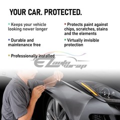 60″ PPF Clear To Smoke Paint Protection Film UV Headlight Taillight Tint Wrap