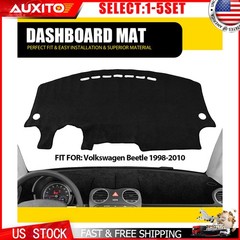 Black Dashboard Cover Mat Pad For Volkswagen VW Beetle 98-10 Car Dash Board 1-5X