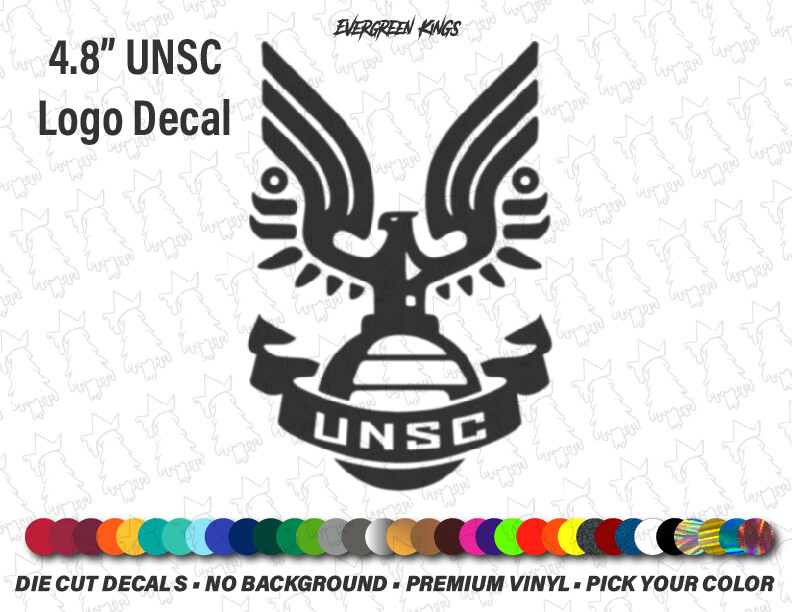 UNSC Logo Insignia Halo Legendary Infinite – 5 Inches – Gamer Decal Sticker