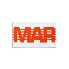 MARCH – California License Plate RED Month Sticker – DMV Registration YOM Tag