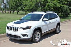 For 2018 2019 2020 Jeep Cherokee Hood Decal Trailhawk 3M Vinyl Graphics Stripes