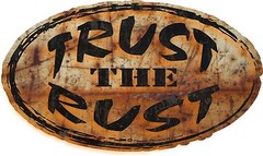 ProSticker 721 (One) 4″x7″ Rat Rod “Trust The Rust” Decal Sticker