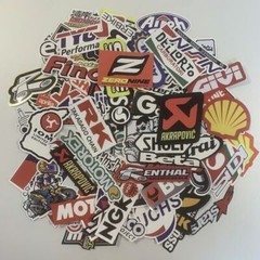 100Pcs Mixed Stickers Motocross Motorcycle Car ATV Racing Bike Helmet Decals Lot