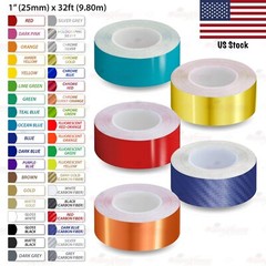 1″ 1-1/2″ 2″ 3″ 4″ 6″ 8″ Vinyl Striping Pin Stripe Car Trim Tape Decal Stickers