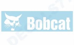 (1) Bobcat Back Door White Skid Steer Decal Sticker Aftermarket