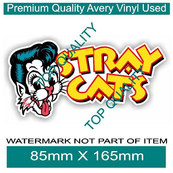 STRAY CATS STICKER ROCK N ROLL MUSIC BAND DECALS ROCKABILLY OLD SKOOL ROCK