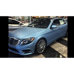 Avery Dennison SW900 Supreme Matte Frosty Blue Metallic Vinyl Car Wrap | 643-M