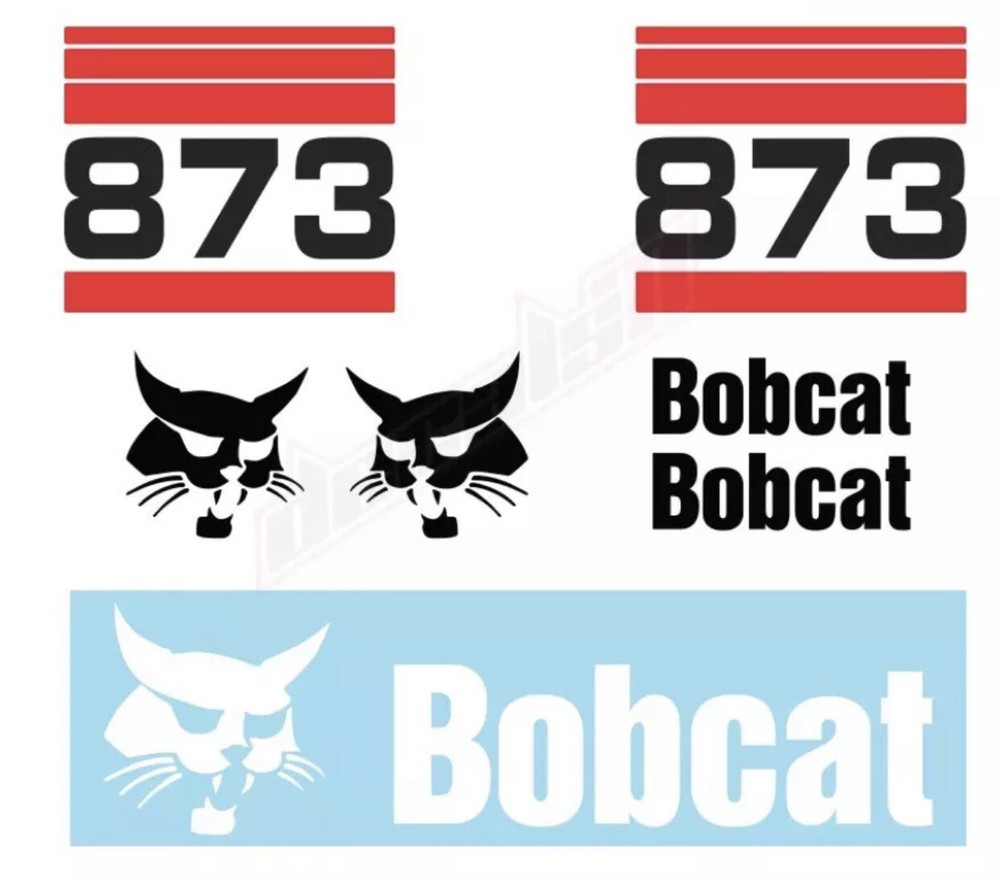 Bobcat 873 Skid Steer Set Vinyl Decal Sticker – FREE SHIPPING