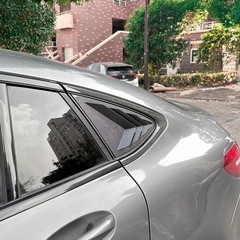 Carbon Style Rear Window Louver Shutter Cover For Benz GLC-Class Coupe 2016-2022