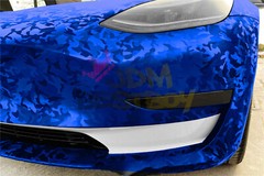 Gloss Camouflage Shadow Camo Royal Blue Car Vinyl Wrap Sticker Decal Film Sheet