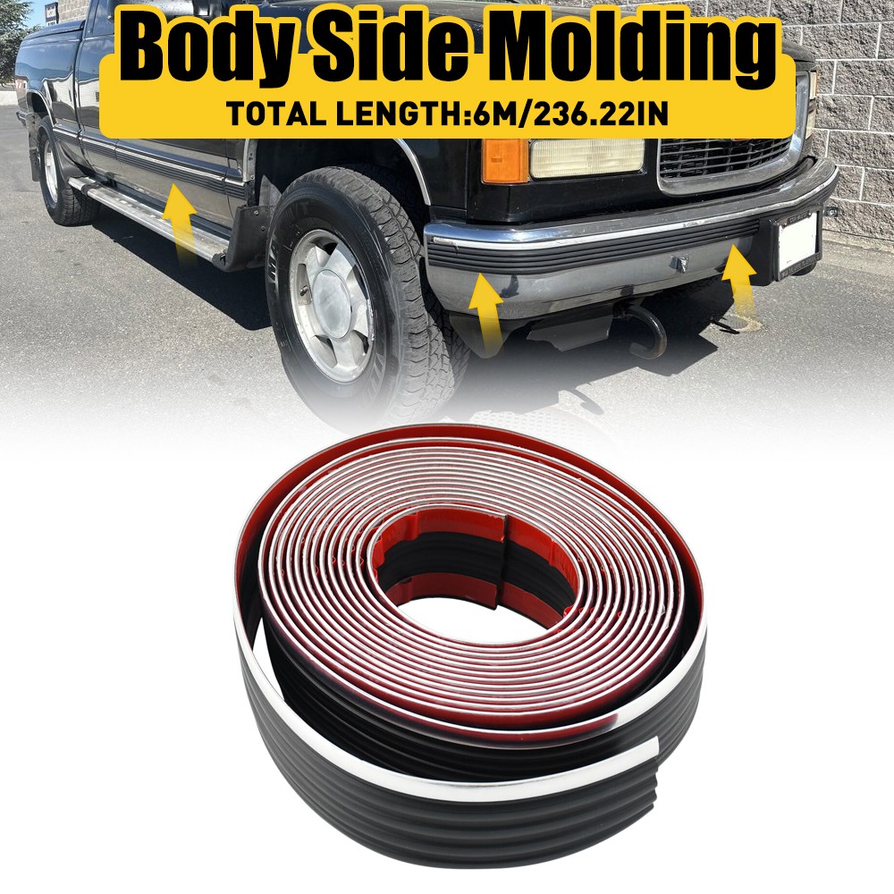 For 88 – 98 Chevy GMC Body Side Molding Truck Tahoe Yukon Blazer Suburban 2 2SET