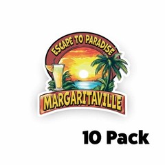 MARGARITAVILLE DECAL STICKER USA MADE TRUCK HELMET VEHICLE WINDOW CAR MULTI PACK