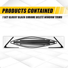 Chrome Delete Blackout Window Trims Vinyl LH RH For Lexus IS Sedan 14-2020 1-10