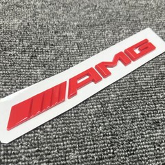 Gloss RED AMG 3D Number Letters Rear Trunk Badge Emblem for Mercedes Benz