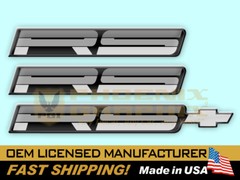 1989 1990 Camaro RS Rally Sport Domed Decal Emblems Kit
