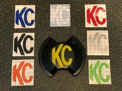 2x KC Hilites SLIMLITE 5109 LED Cover Overlay Vinyl Decal Sticker