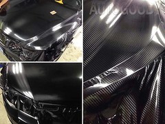 12″ x 60″ HIGH GLOSS 5D Silver Carbon Fiber Vinyl Wrap Bubble Free 1ft x 5ft 6D