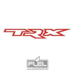 Truck Hood Premium Vinyl Decal – 28″ wide x 4″ tall – Gloss Red