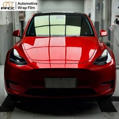 5ft x 50ft PET Car Wrap Vinyl Hybrid Red Air Release Bubble Free Full Roll Film