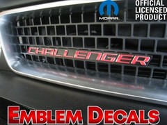 Dodge Challenger Grill Emblem Decal 2008 2009 2010 2011 2012 2013 2014