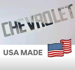 1958 – 1966 Chevrolet Fleetside Tailgate Letters White USA Made