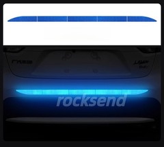 Blue Car Auto Trunk Reflective Warning Sticker Rear Bumper Safety Strip Decal