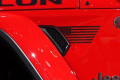 Premium Cast Matte Black Vinyl Flag Decals for Wrangler JL and Gladiator Fender