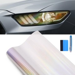 For TOYOTA Car Honeycomb Headlight Taillight Lamp Vinyl Wrap Automobile Stickers