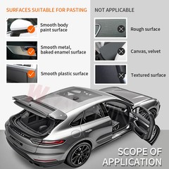 Gray Purple Vinyl Wrap Car Body Decoration Film Waterproof Auto Styling Sticker