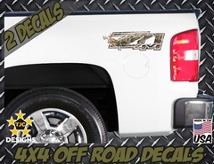 Z71 4×4 Offroad Decals REAL TREE CAMOUFLAGE Chevy Silverado CAMO Deer Hunting