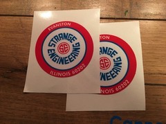 Strange Engineering Axle Decal 1960’s 2 5/8″ Set of 2 Price Drop