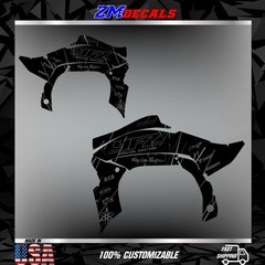 Yamaha YFZ 450R 2009–2013 Graphics Kit – Custom ATV Stickers Decals Wrap