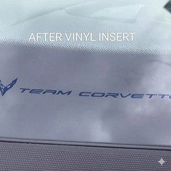 C8 Corvette HYSTERIA PURPLE METALLIC TEAM CORVETTE VINYL (2 X 5 Inches)