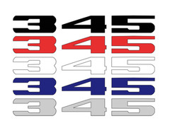 Custom 345 Automotive Decal Set – Universal Fit