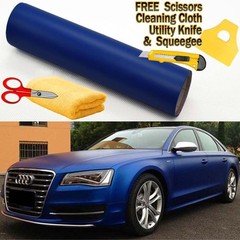 84″ x 60″ Matte Royal Blue Vinyl Film Wrap Sticker Decal Bubble Free Air Release