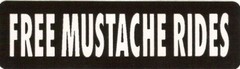 Motorcycle Sticker for Helmets or toolbox #203 Free Mustache Rides