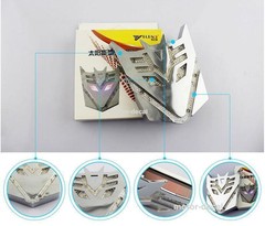 Solar LED 3D Flash Light Transformers AUTOBOTS DECEPTICONS Motor Car Body Emblem