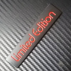 Car Badge Limited Edition 10.5cm Metal Trunk Side Motorcycle Emblem Sticker