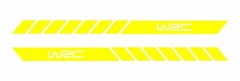 WRC side body stripes decal racing sticker vinyl decal car doors bumper set of 2