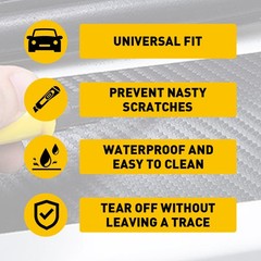 4pcs Car Door Sill Plate Protector Scuff Anti Scratch Cover For Toyota Tacoma D