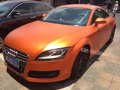 Flexible Satin Orange Car Sticker Matte Chrome Metal Vinyl Wrap Film Air Free US