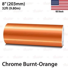 8″ Roll Vinyl Pinstriping Pin Stripe Line Tape Sticker 203mm CHROME BURNT-ORANGE