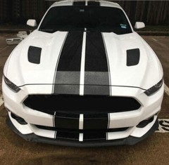 4 Lines Racing Stripe Car Sticker Kit For All Models Bonnet Roof Rear Decal