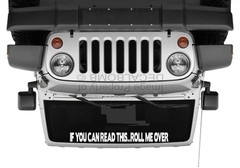 IF YOU CAN READ THIS..ROLL ME OVER vinyl windshield decal sticker rock turbo